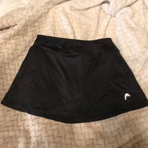 Black golf skort